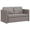 vidaXL Sofa podłogowa 2-w-1, kolor taupe, 112x174x55 cm, tkanina