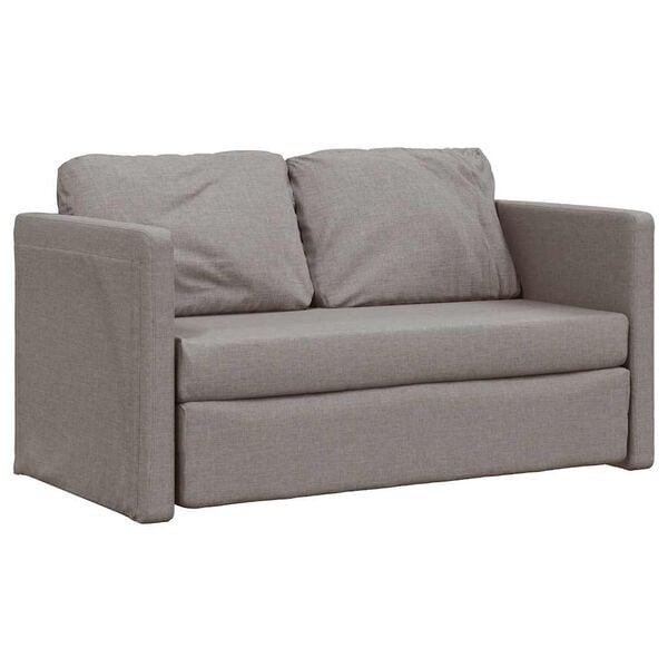 vidaXL Sofa podłogowa 2-w-1, kolor taupe, 112x174x55 cm, tkanina