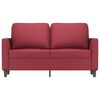 vidaXL 2-osobowa sofa, winna czerwień, 120 cm, sztuczna sk&oacute;ra