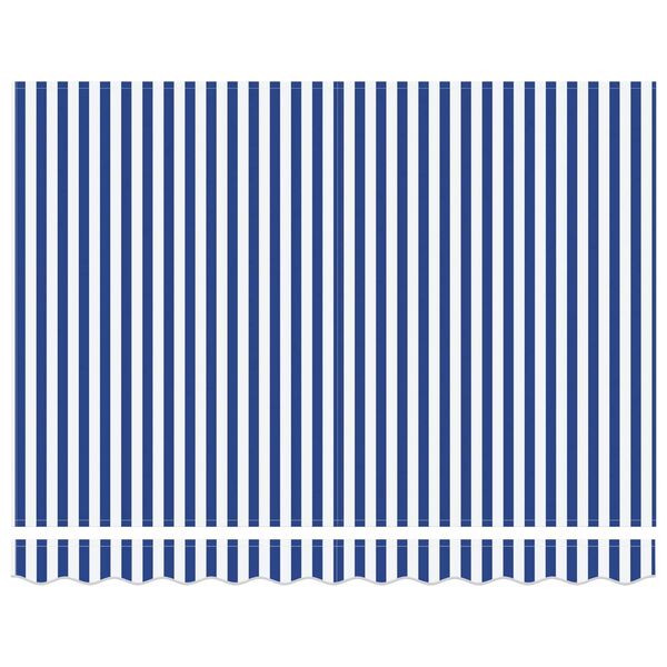 vidaXL Markiza zwijana Niebieski i biały 350 x 250 cm