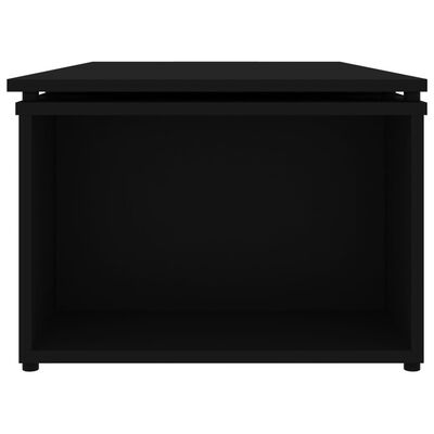 vidaXL Stolik kawowy, czarny, 150x50x35 cm, płyta wiórowa