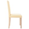 vidaXL Krzesła stołowe, 6 szt., kremowe, tapicerowane tkaniną