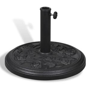 vidaXL Okrągła podstawa pod parasol, żywica