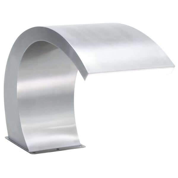vidaXL Fontanna do basenu z LED, stal nierdzewna, 30x60x45 cm