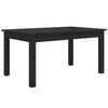 vidaXL Stolik kawowy, czarny, 80x50x40 cm, lite drewno sosnowe