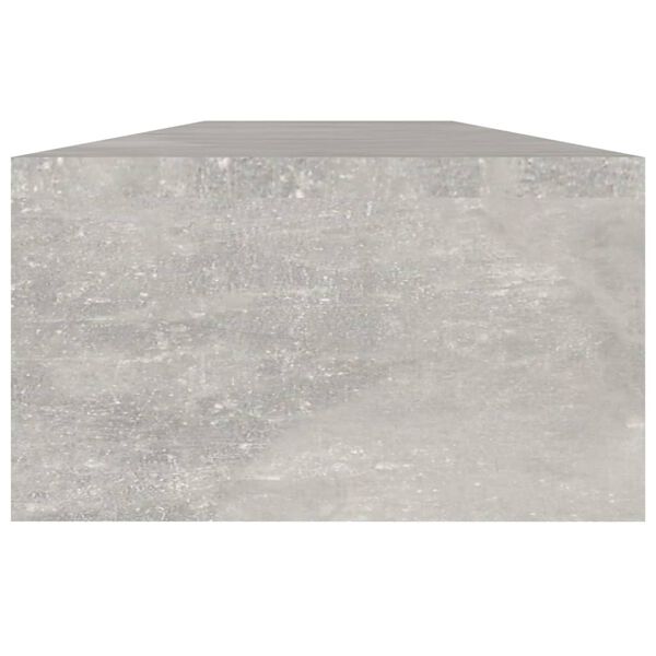 vidaXL Podstawka pod monitor, betonowa szarość, 110x23,5x9 cm