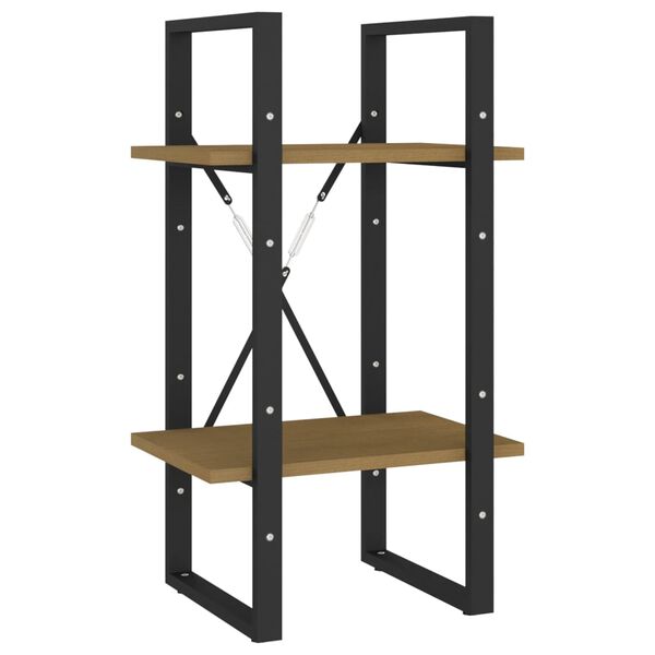 vidaXL 2-poziomowy regał na książki, 40x30x70 cm, drewno sosnowe