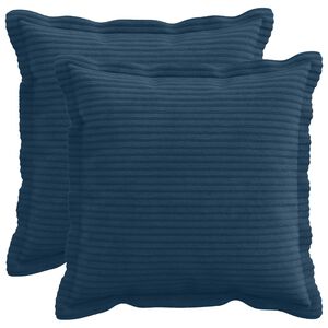 vidaXL Poszewka na poduszkę 2 szt. HOUTEN Granatowy 35 x 35 cm sztruks