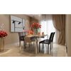 vidaXL Krzesła jadalne 4 pcs Czarny 46 x 38.5 x 91 cm