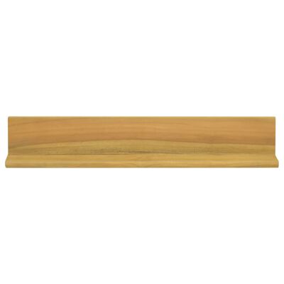 vidaXL Półki ścienne, 2 szt., 60 x 10 x 10 cm, lite drewno tekowe