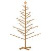 vidaXL Drewniana choinka z podstawą Brązowy 150 cm Lite drewno sosnowe