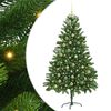 vidaXL Choinka z oświetleniem LED zielony 180 cm PE