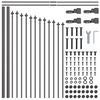 vidaXL Ogrodzenie Ogrodowe 7 pcs Szary 170 x 140 cm