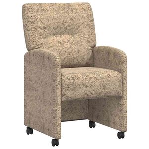 vidaXL Krzesełka jadalne na k&oacute;łkach 2 pcs Jasnoszary 57 x 67 x 95 cm