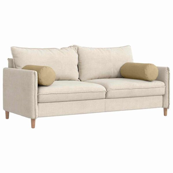 vidaXL Poduszki Wałkowe 2 pcs Szary zielony Ø 25 x 70 cm