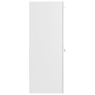 vidaXL Szafka łazienkowa, biała, 30x30x80 cm, materiał drewnopochodny