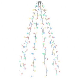vidaXL Siatka lampek choinkowych, 150 kolorowych diod LED, 150 cm