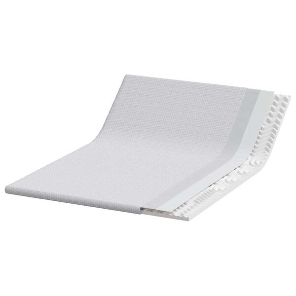 vidaXL Nakładka na materac Biały 140 x 190 cm Tkanina jacquard