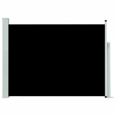 vidaXL Zwijana markiza boczna na taras, 117x500 cm, czarna