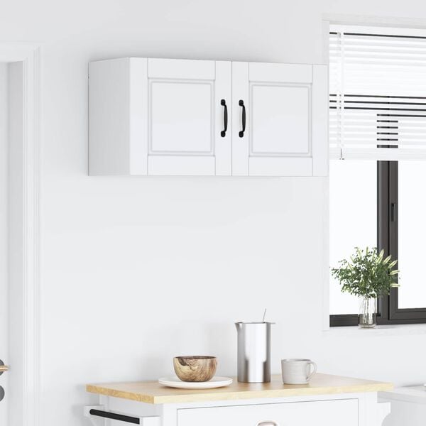 vidaXL Szafka kuchenna Biały 80 x 31 x 40 cm Materiał drewnopochodny