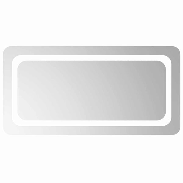 vidaXL Lustro łazienkowe z LED, 80x40 cm