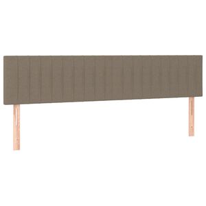 vidaXL Zagł&oacute;wki, taupe, 160x5x78/88 cm, tkanina