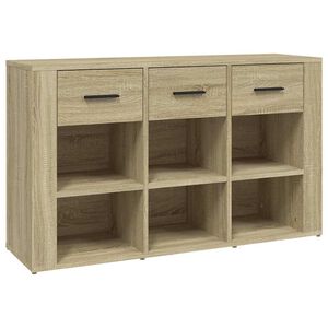 vidaXL Komoda, dąb sonoma, 100x30x59,5 cm, materiał drewnopochodny
