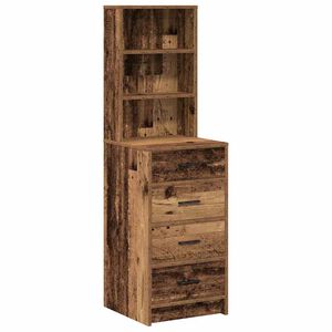 vidaXL Highboard Stare drewno 40 x 41 x 135 cm Materiał drewnopochodny