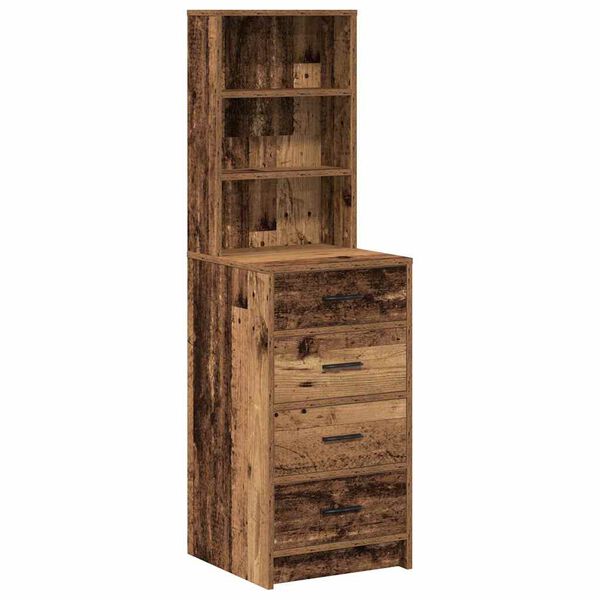 vidaXL Highboard Stare drewno 40 x 41 x 135 cm Materiał drewnopochodny