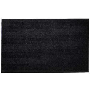vidaXL Wycieraczka, czarna, 90x60 cm, PVC