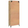 vidaXL Highboard 2 pcs Dąb rzemieślniczy Materiał drewnopochodny