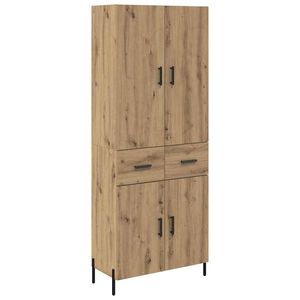 vidaXL Highboard z szufladą Dąb rzemieślniczy 69,5 x 34 x 180 cm