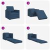 vidaXL Sofa Bed 60cm Niebieski tkanina