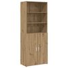 vidaXL Highboard Dąb artisan 70 x 42,5 x 185 cm Drewno inżynieryjne