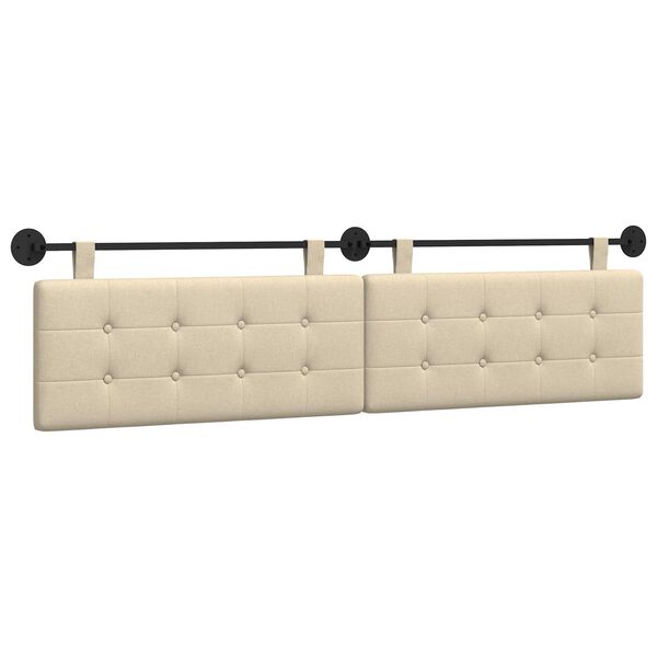 vidaXL Wisząca Głowa Kremowy 210 x 55 x 5 cm tkanina