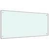 vidaXL Panel ochronny do kuchni, mleczny, 120x60 cm, szkło hartowane