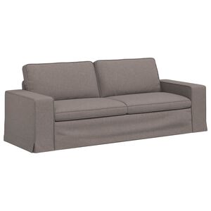 vidaXL Sofa Ciemnoszary 222 x 80 x 82 cm tkanina