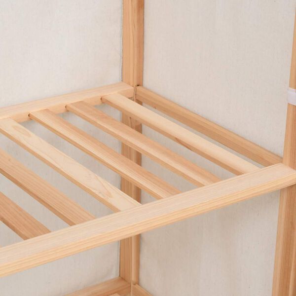 vidaXL 3-poziomowa szafa na ubrania, 79 x 40 x 170 cm