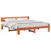 vidaXL Ramka ł&oacute;żka Woskowy Brąz 180 x 200 cm Lite drewno sosnowe