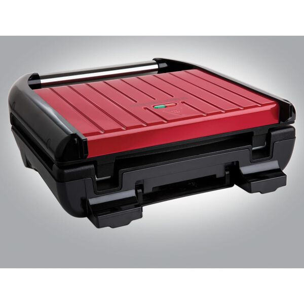 GEORGE FOREMAN Stalowy grill Compact S, czerwony