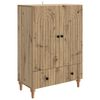 vidaXL Bufet Dąb artisan 66 x 34,5 x 95 cm Drewno inżynieryjne