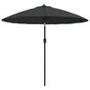 vidaXL Parasol ogrodowy na słupku aluminiowym, 250 cm, antracytowy