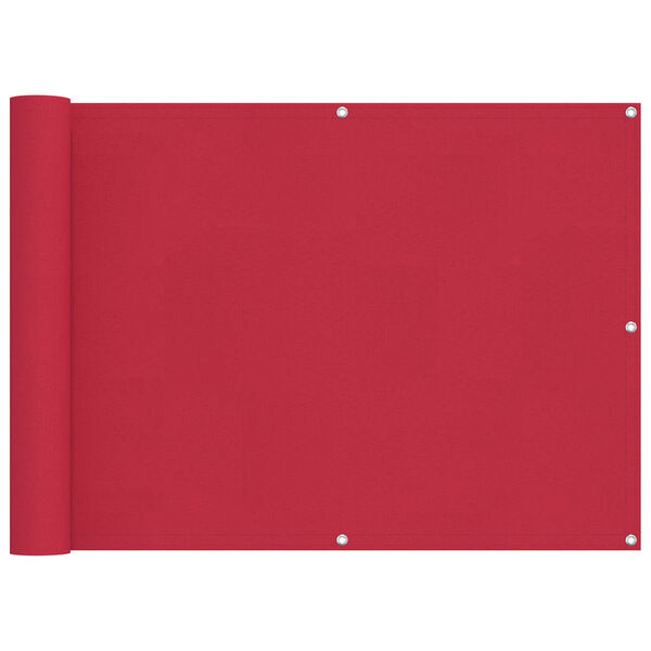 vidaXL Ekran balkonowy bordowy 75 x 200 cm