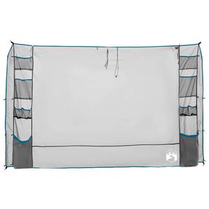 vidaXL Wiszący organizer do namiotu Szary i Niebieski 320 x 182 cm