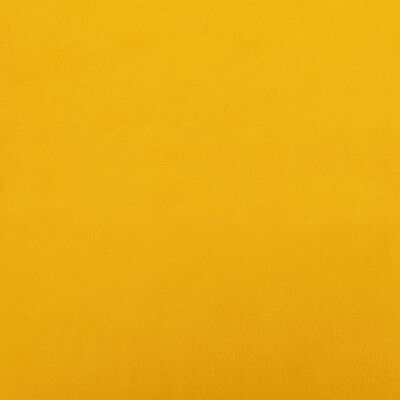 vidaXL Podnóżek, musztardowy żółty, 60x60x36 cm, obity aksamitem