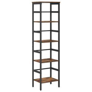 vidaXL P&oacute;łka na książki 4 poziomy 40 x 29,5 x 149 cm Dąb wędzony
