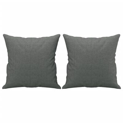 vidaXL 3-osobowa sofa z poduszkami, ciemnoszara, 180 cm, tkanina