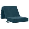 vidaXL Składana Sofa Ł&oacute;żko 90 x 63 x 45 cm niebieski