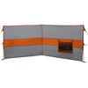 vidaXL Camping Windbreak Szary i pomarańczowy 344x120 cm Wodoodporny