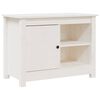 vidaXL Szafka pod telewizor, biała, 70x36,5x52 cm, lite drewno sosnowe